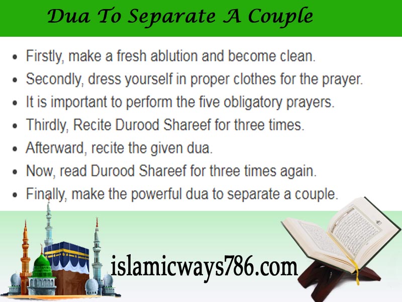 Dua To Separate A Couple