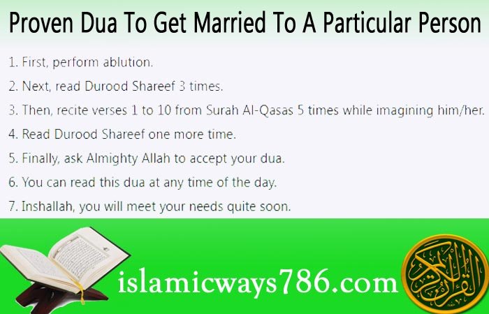 Proven Dua To Get Married To A Particular Person