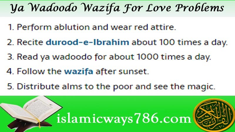 Secure Ya Wadoodo Wazifa For Love Problems 100% Results