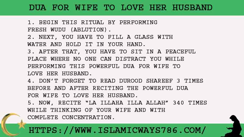5 100% Tested Dua For Wife To Love Her Husband