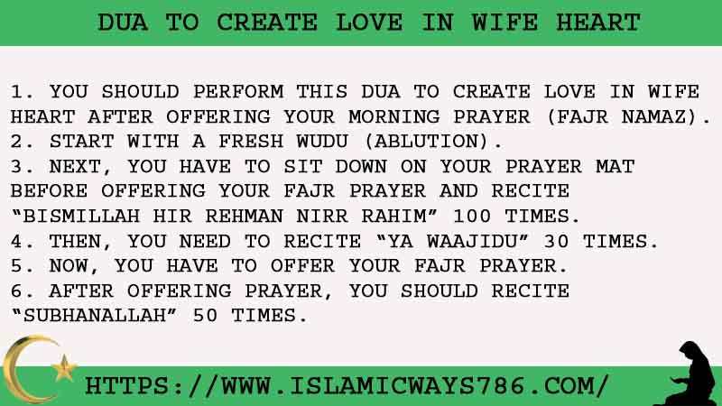 6 Working Dua To Create Love In Wife Heart