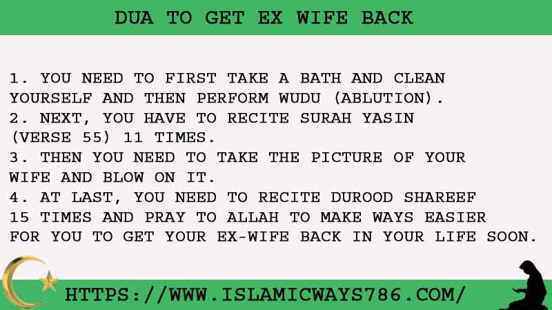 4 Powerful Dua To Get Ex Wife Back