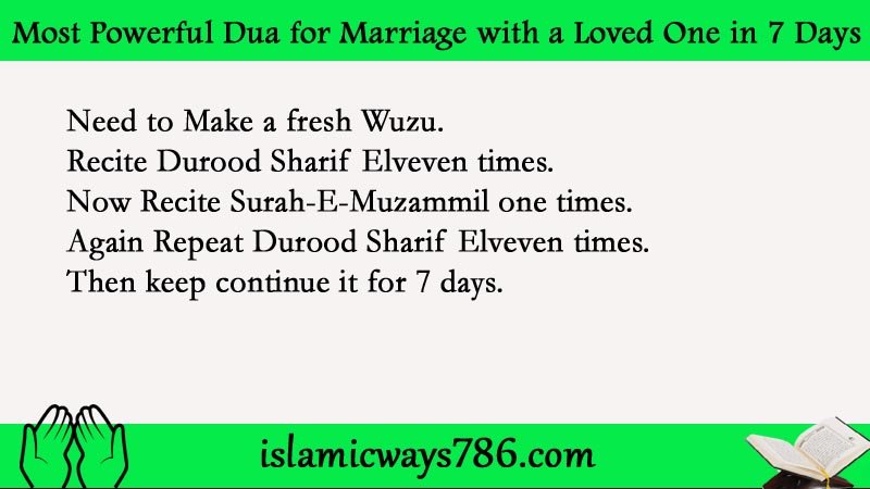 Powerful Dua for Marriage with a Loved One