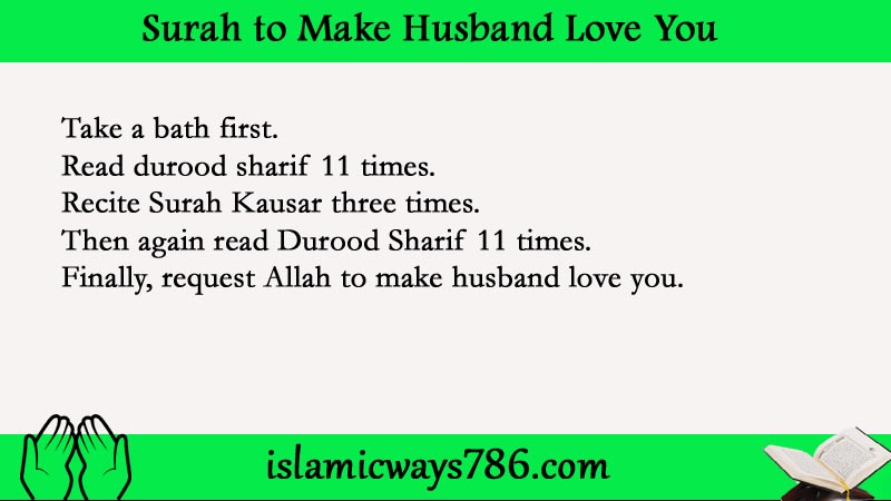 Surah to Make Husband Love You