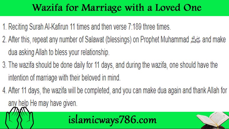 Wazifa for Marriage with a Loved One