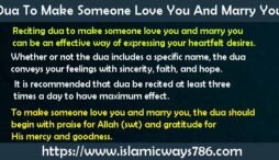 Dua To Make Someone Love You And Marry You